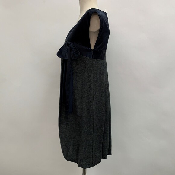 Laundry by Design Women's Dress Size 4 Gray Blue Bubble NWT Silk Wool Blend $275 - Picture 3 of 10